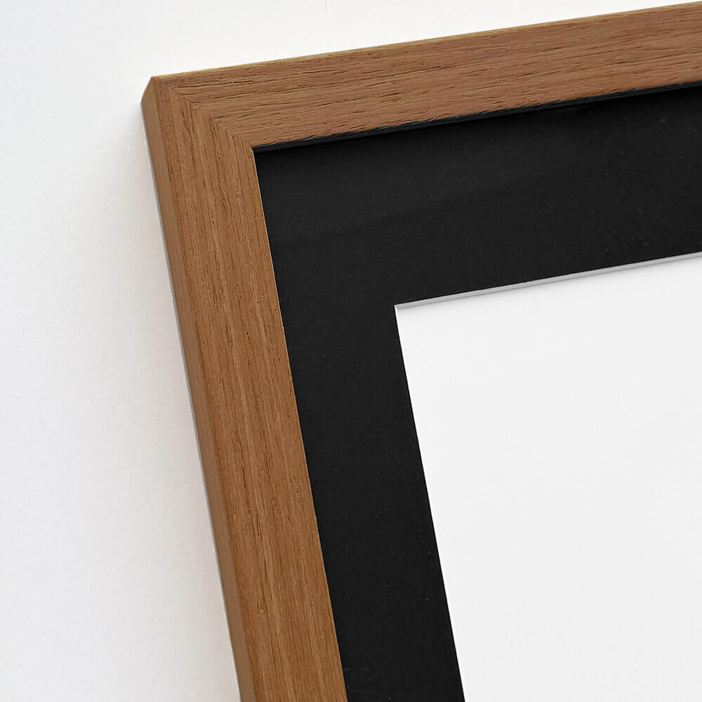 Dark oak frame - Wide (20 mm) - 70x100 cm