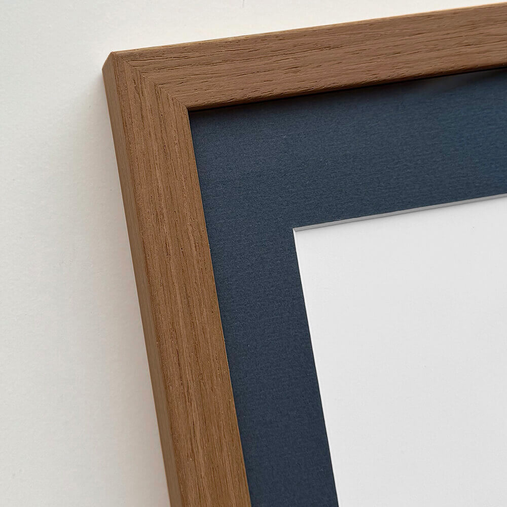Dark oak frame - Wide (20 mm) - 70x100 cm