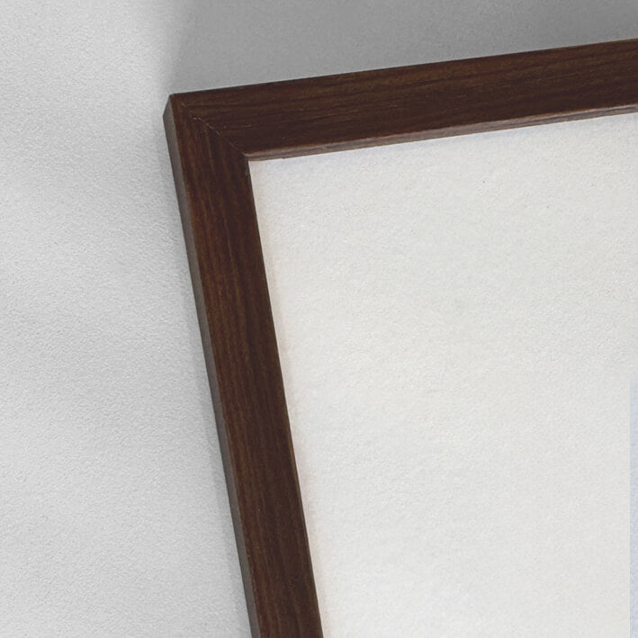 Dark wooden frame - Narrow (10 mm) - 30x30 cm