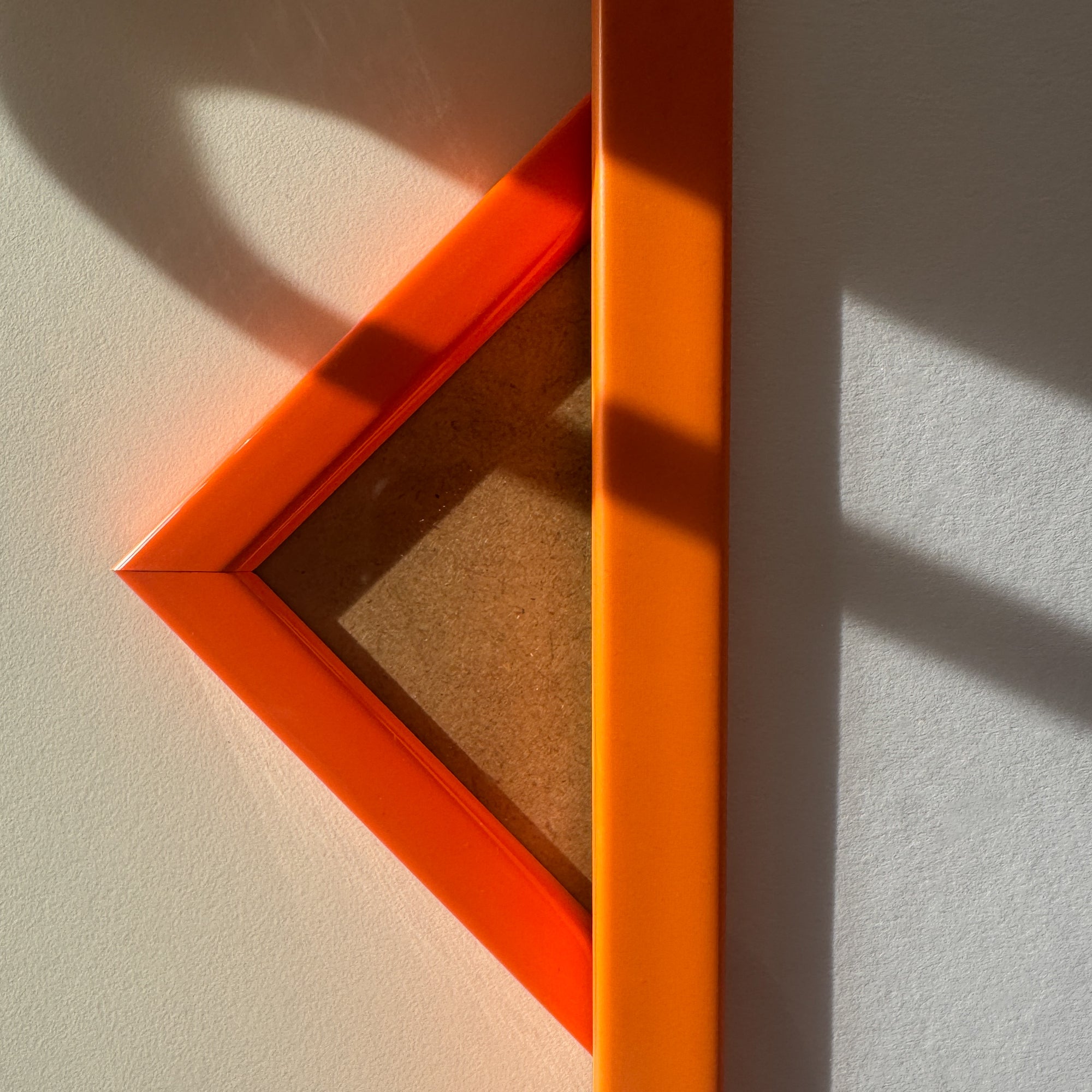 Orange matte wooden frame - Narrow (15 mm) - 30×40 cm