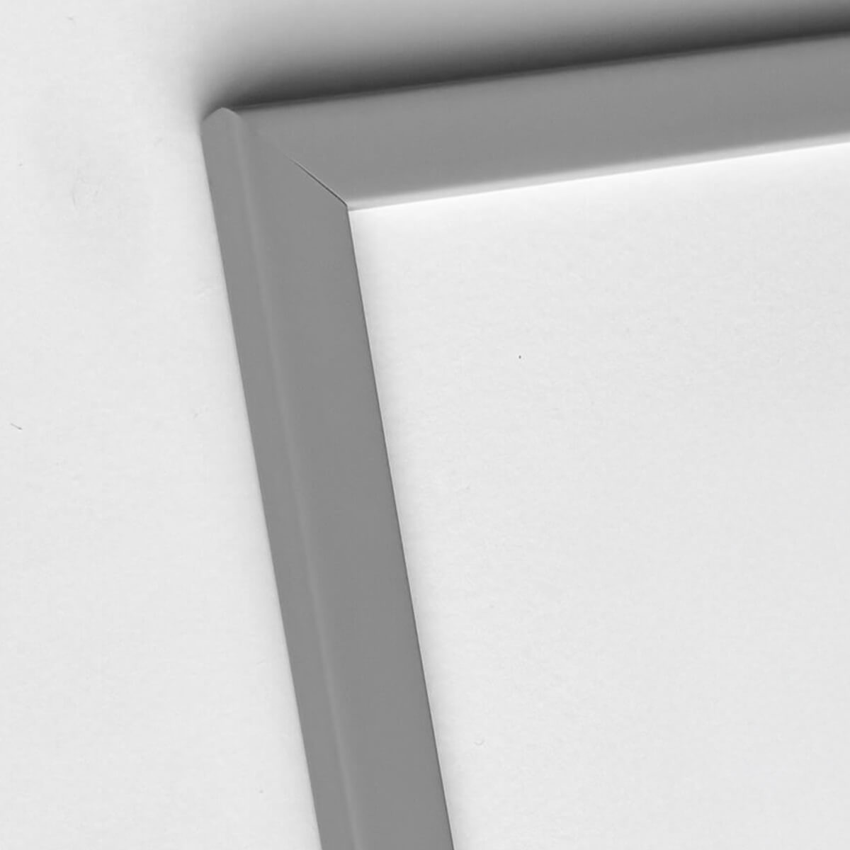 Grey matte wooden frame - Narrow (15 mm)