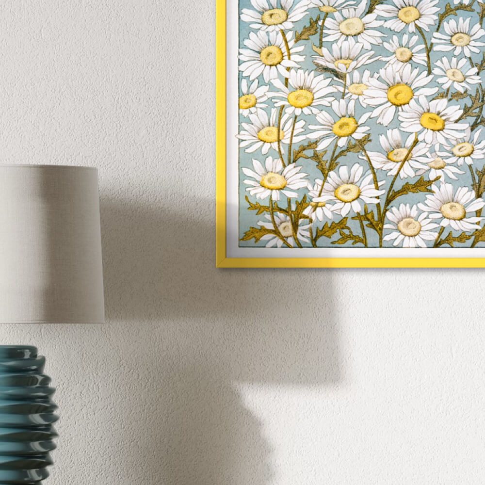 Yellow matte wooden frame - Narrow (15 mm) - A3 (30×42 cm)