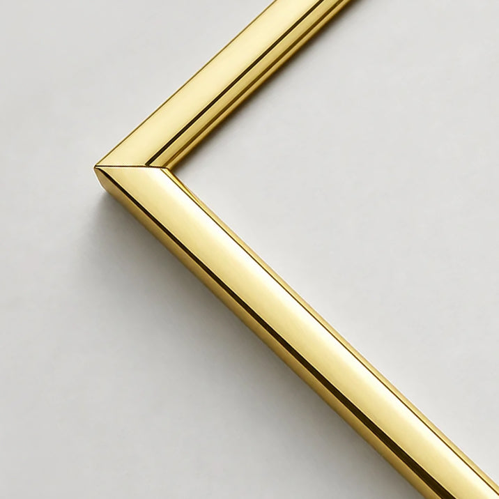 Golden premium aluminum frame - Narrow (6 mm) - Custom size