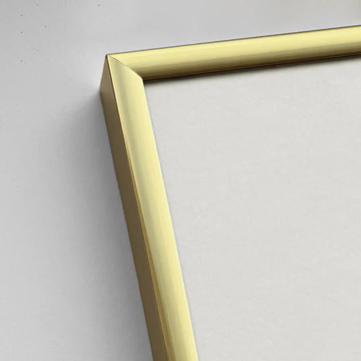 A0 golden premium aluminum frame - Narrow (6 mm) - 84.1x118.9 cm
