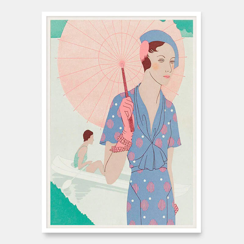 Leaves of Feminine Elegance-PlakatKunst