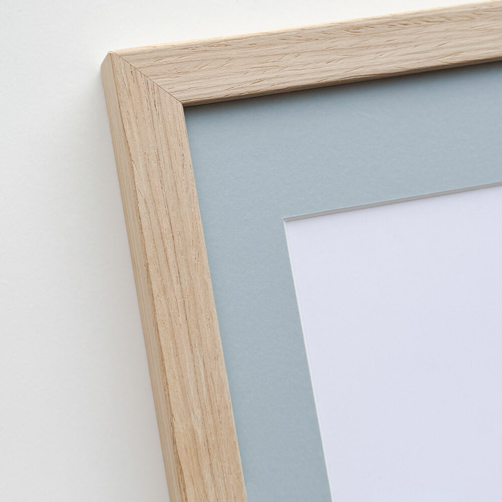 Light oak frame - Narrow (15 mm) - A4 (21x29.7 cm)