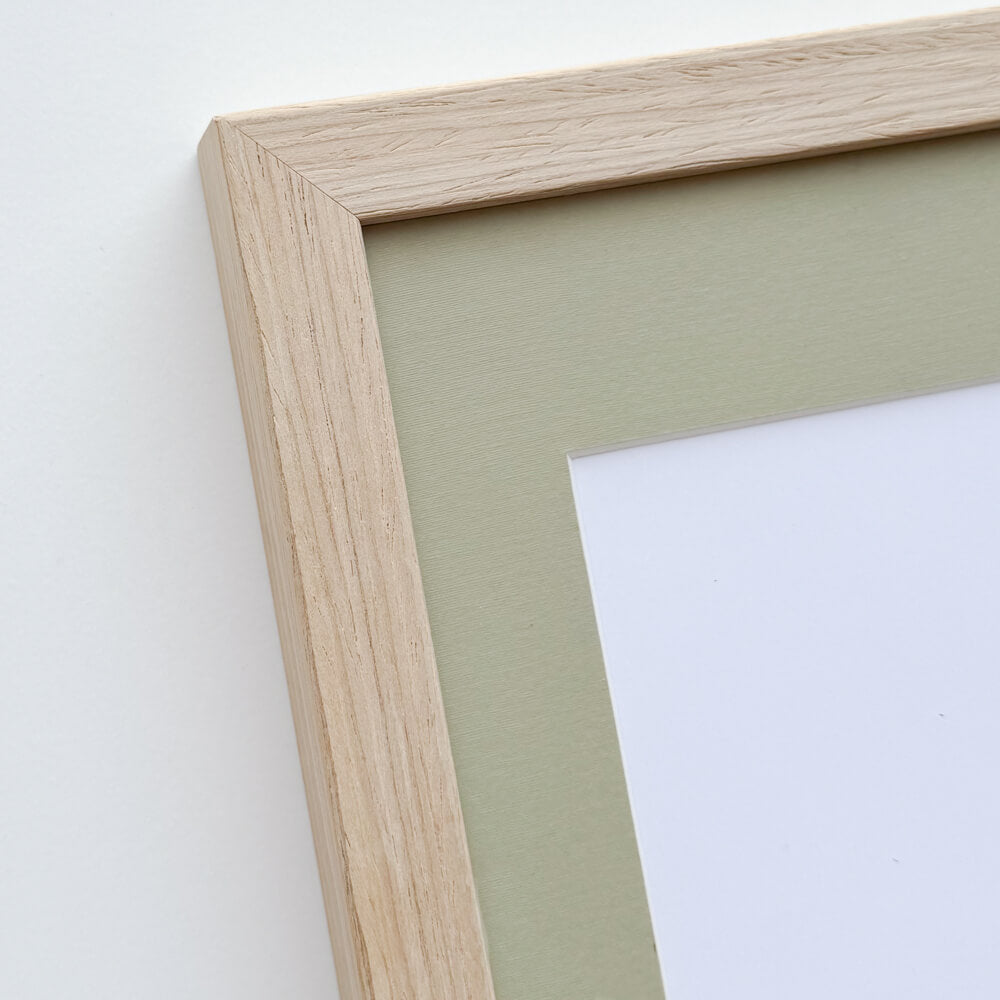 Picture frame in light wood - Narrow (15 mm) - 50x70 cm