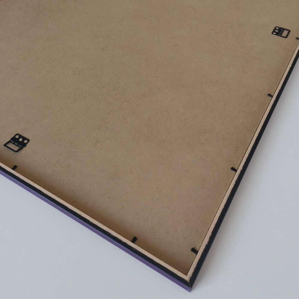 Purple matte wooden frame - Narrow (15 mm) - 50x60 cm