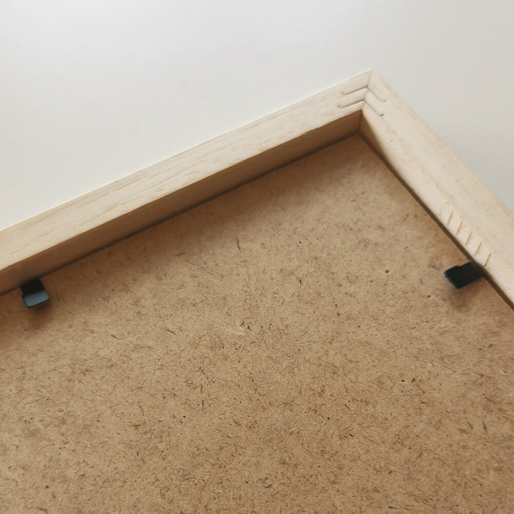 Lys eg træramme – Smal (15 mm) – 30x40 cm-PlakatKunst