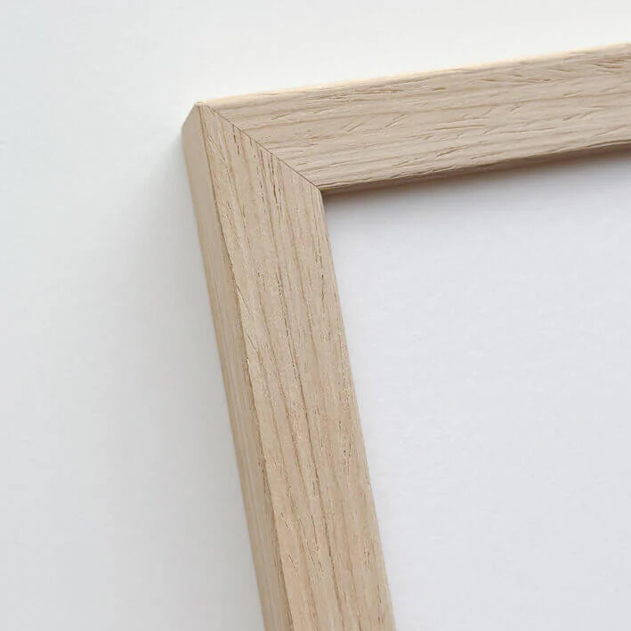 Light oak frame - Narrow (15 mm) - Custom Size