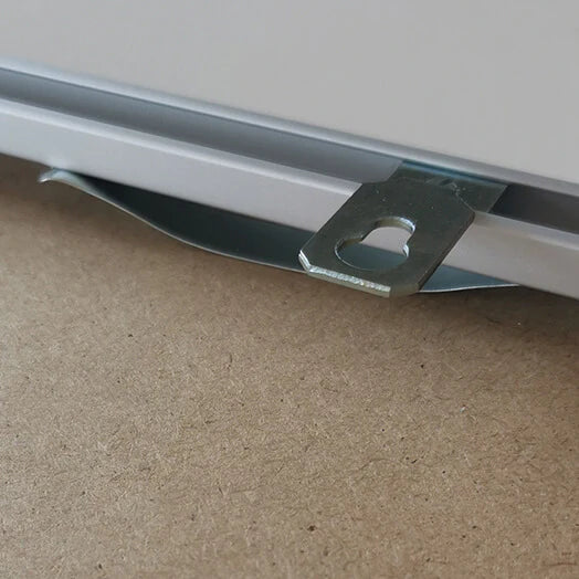 Matte silver premium aluminum frame - Narrow (6 mm) - Custom size