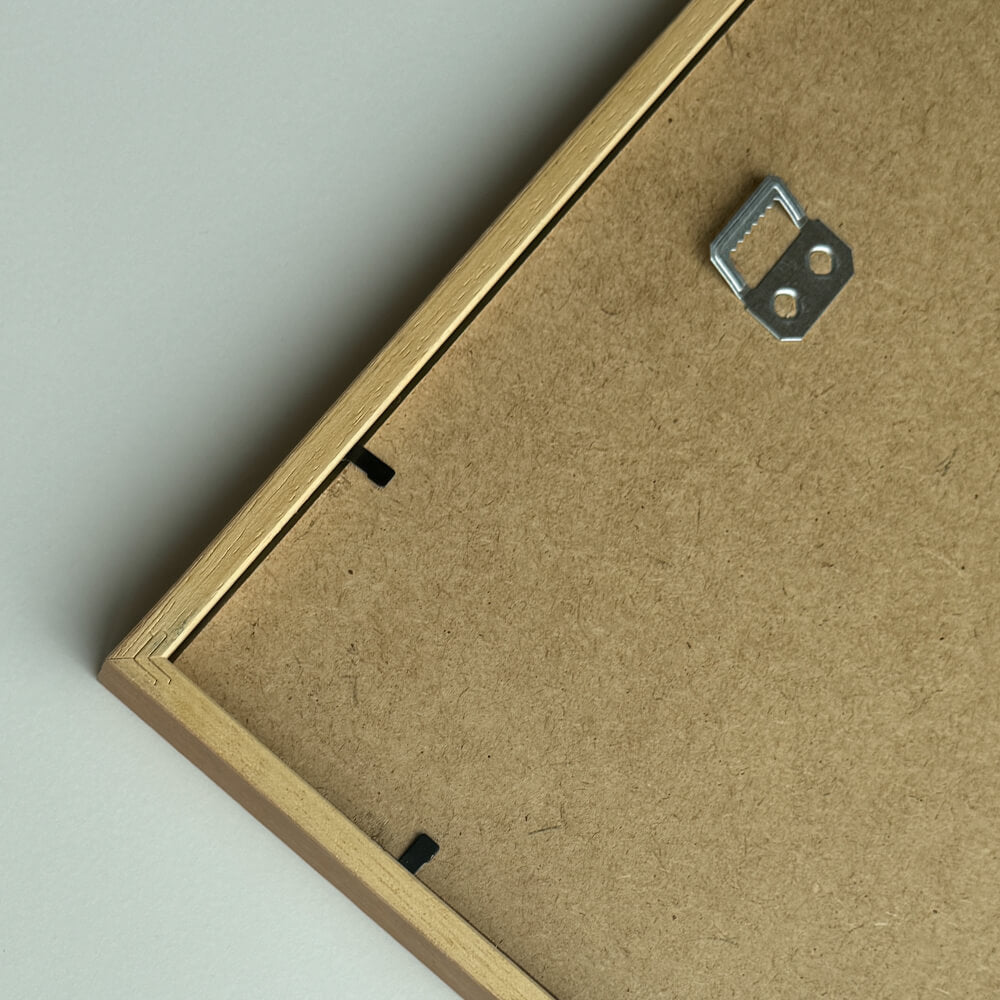 Dark oak wooden frame - Narrow (12 mm) - 28x35 cm