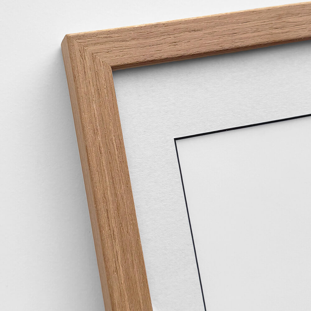 Dark oak wooden frame - Wide (20 mm) - 30x30 cm