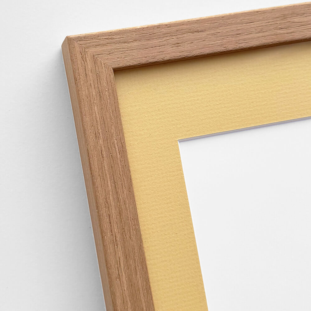 Dark oak wooden frame - Wide (20 mm) - 30x30 cm