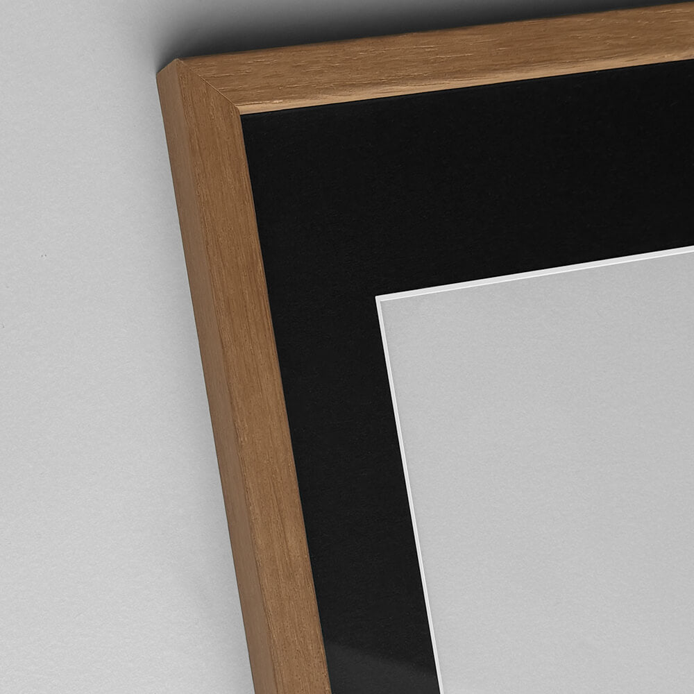 Dark oak frame - Narrow (12 mm) - 30x30 cm