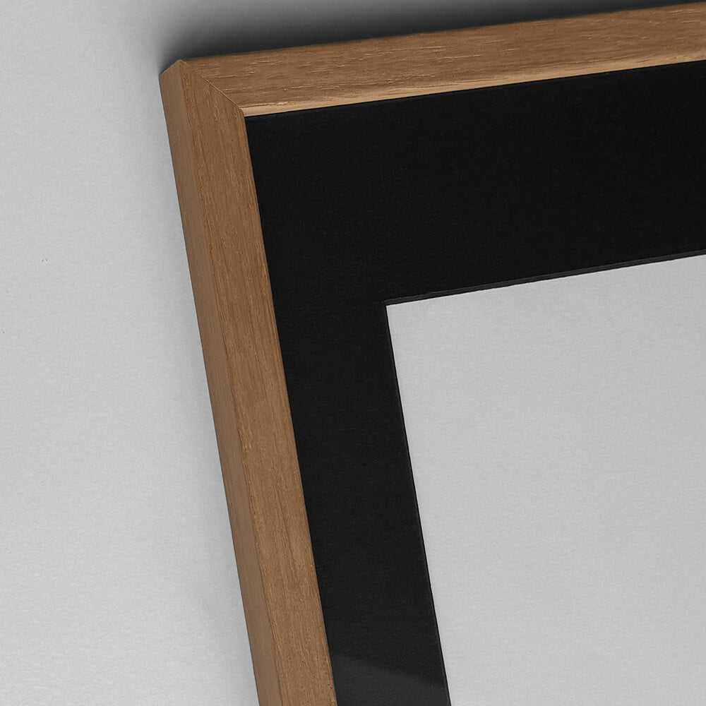 Black passepartout with black core