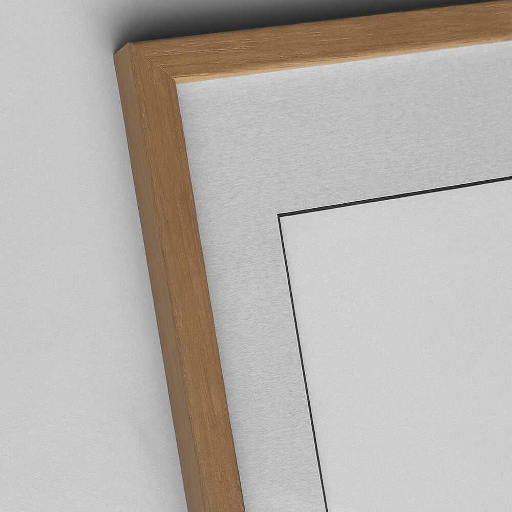 Dark oak frame - Narrow (12 mm) - 30x30 cm