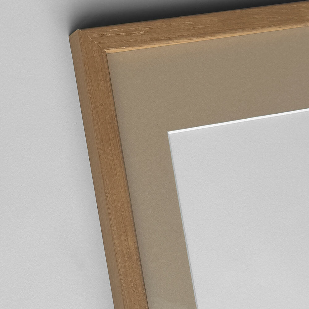 Dark oak frame - Narrow (12 mm) - A5 (15x21 cm)