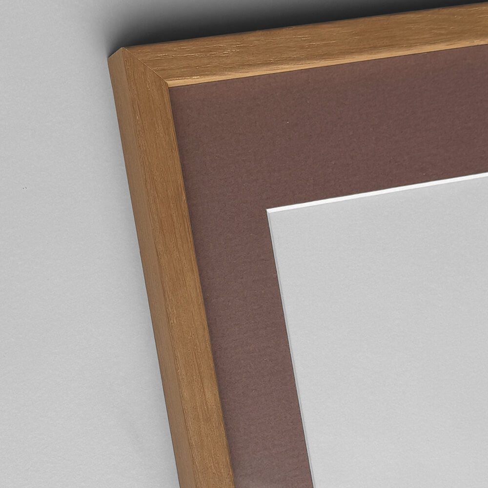 Dark oak frame - Narrow (12 mm) - 30x30 cm