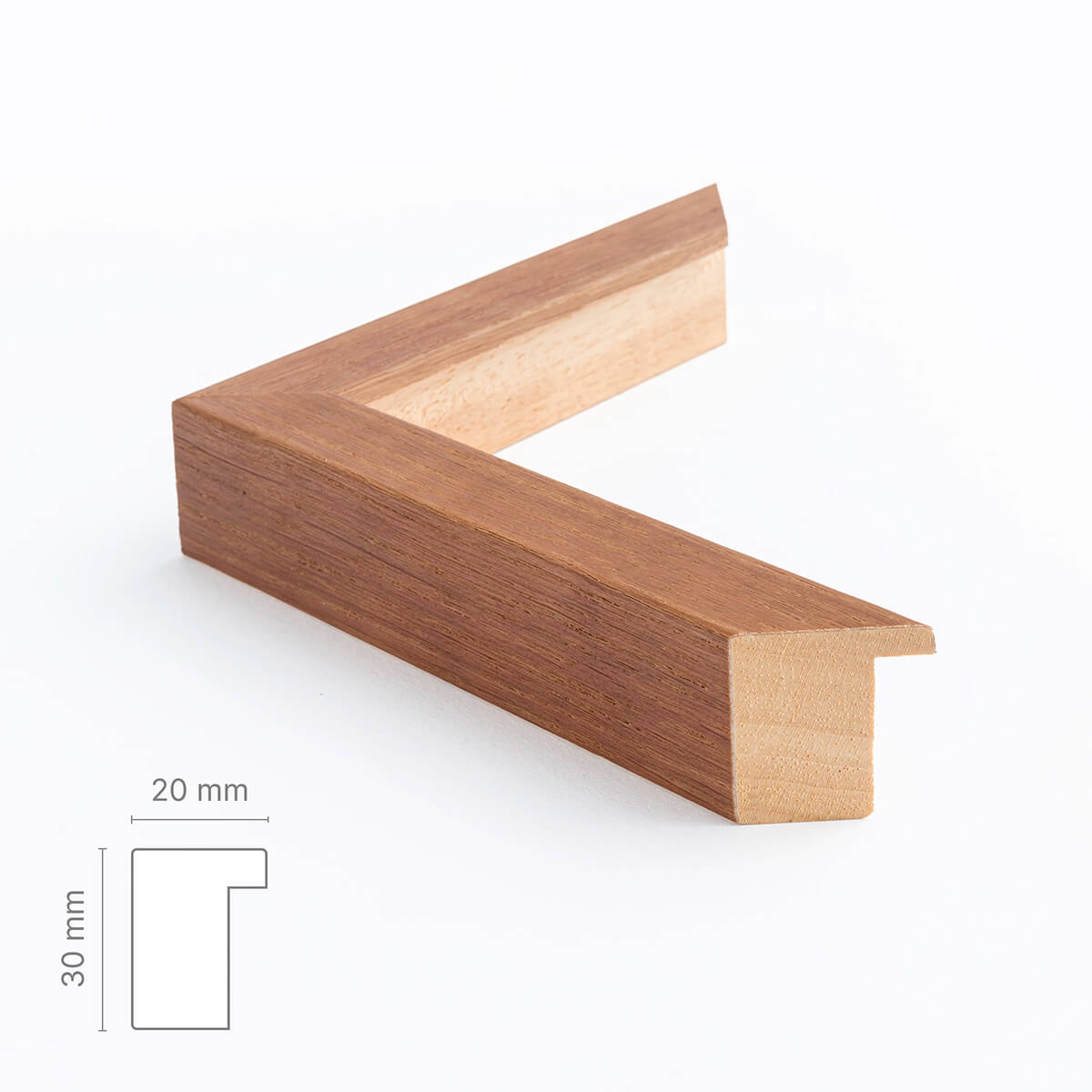 Dark oak framebox - Wide (20 mm)