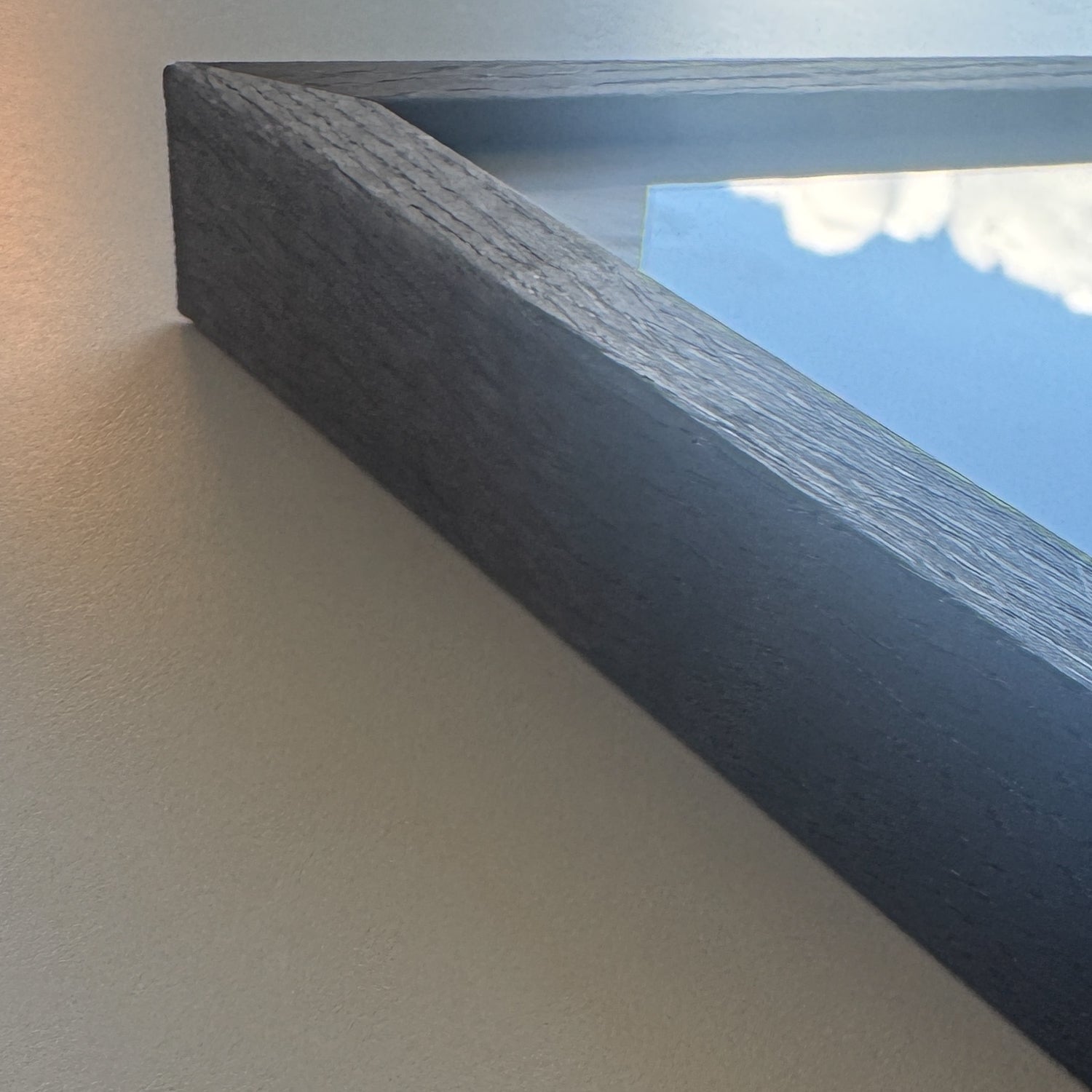 Dark smoked oak wooden frame - Wide (20 mm) - 100x140 cm
