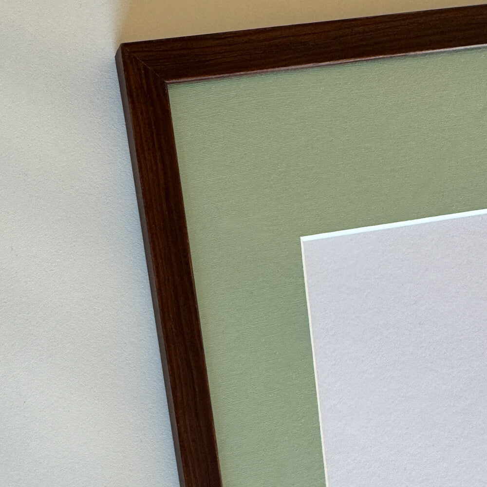 Dark wooden frame - Narrow (10 mm) - 30x30 cm