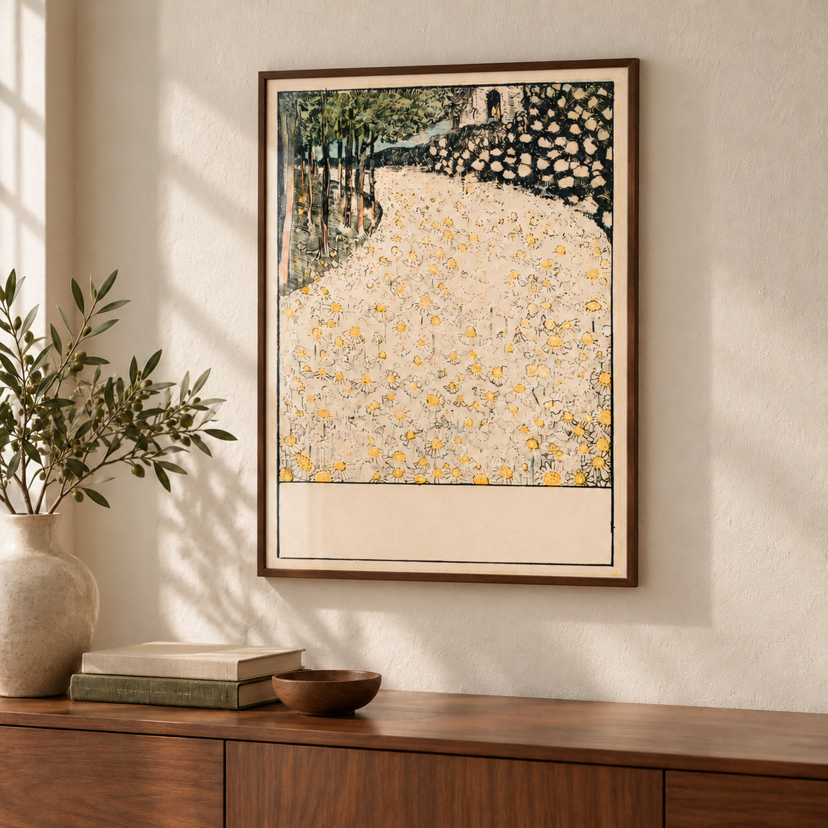 Dark wooden frame - Narrow (10 mm)