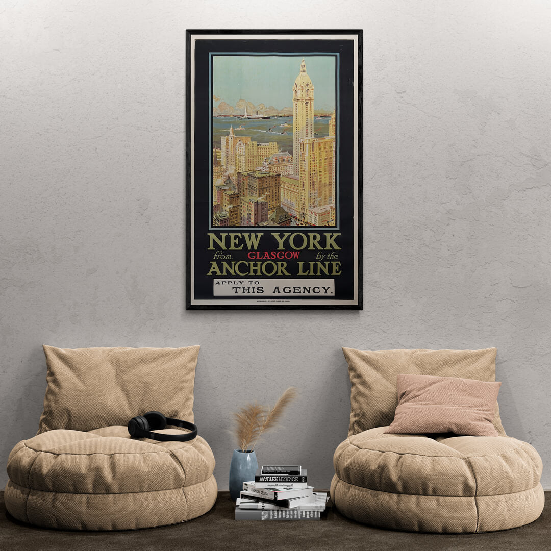 New York from Glasgow with Anchor Line