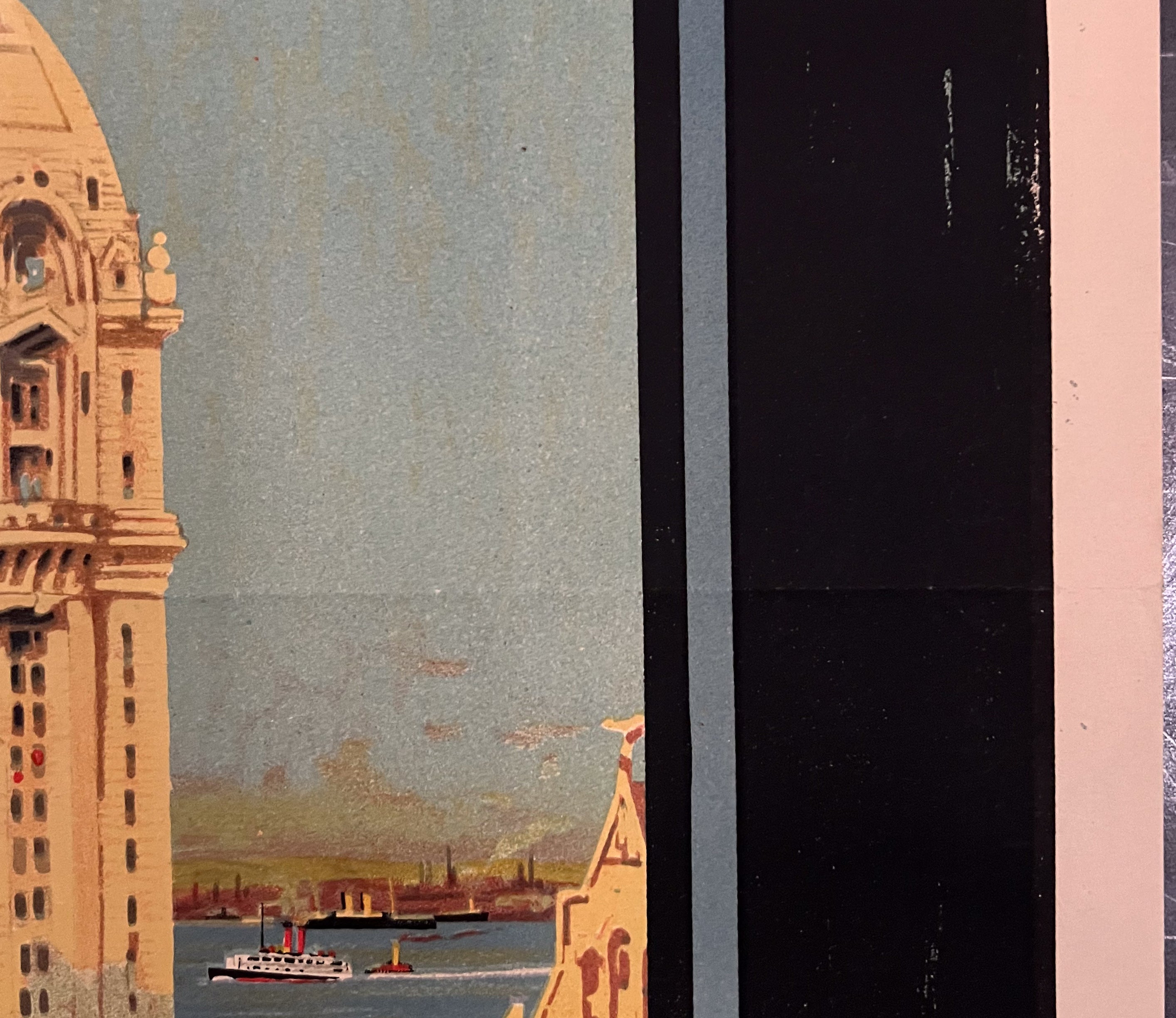 New York fra Glasgow med Anchor Line-PlakatKunst