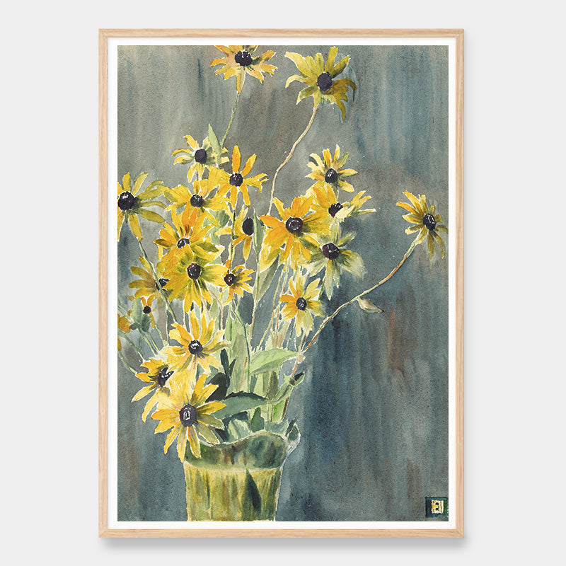 Vase with Black-eyed Susans