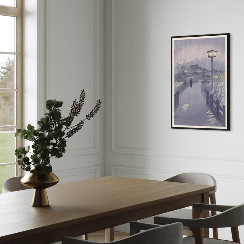 Black wooden frame with structure - Wide (20 mm) - 50x70 cm