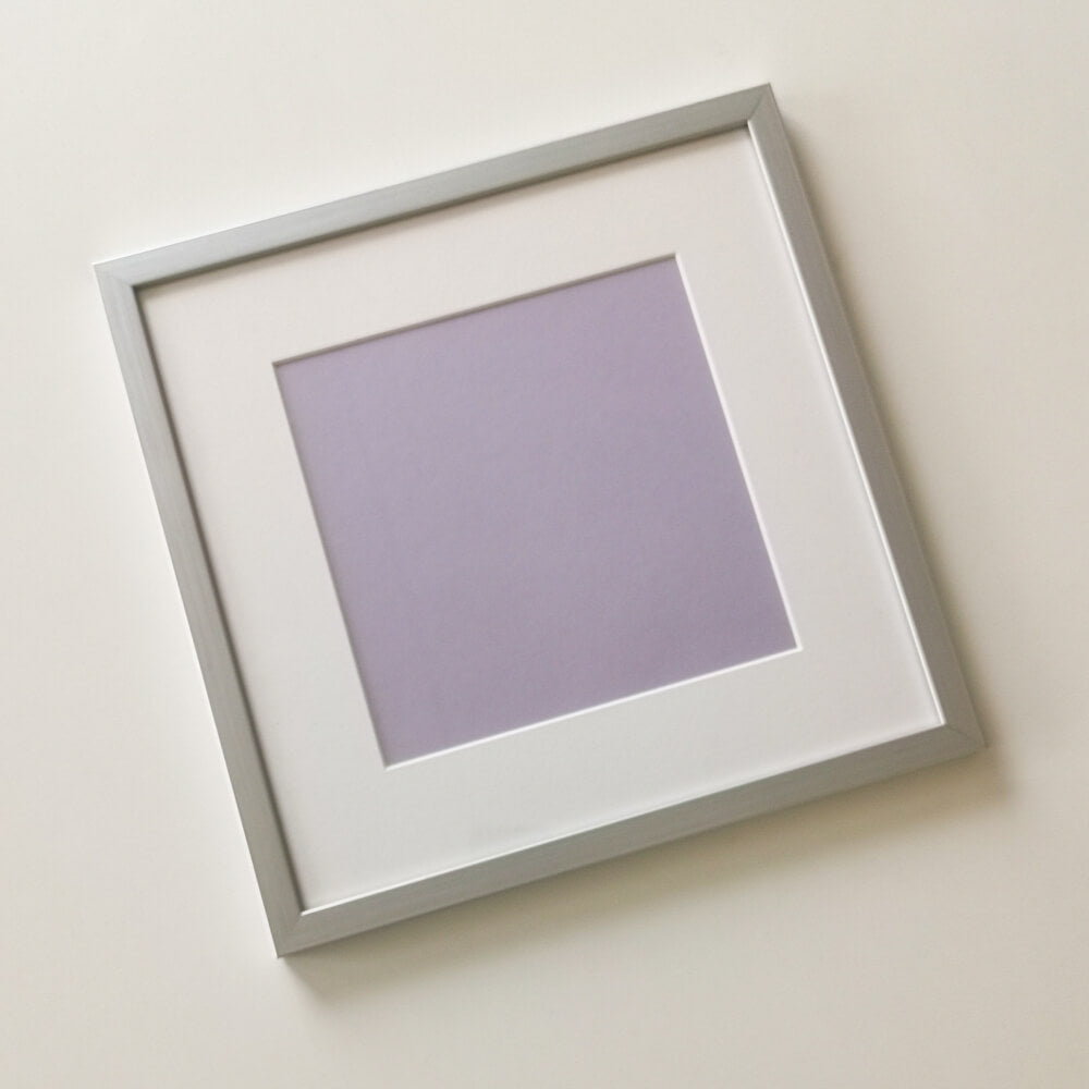 Silver wooden frame - Narrow (15 mm) - Custom size