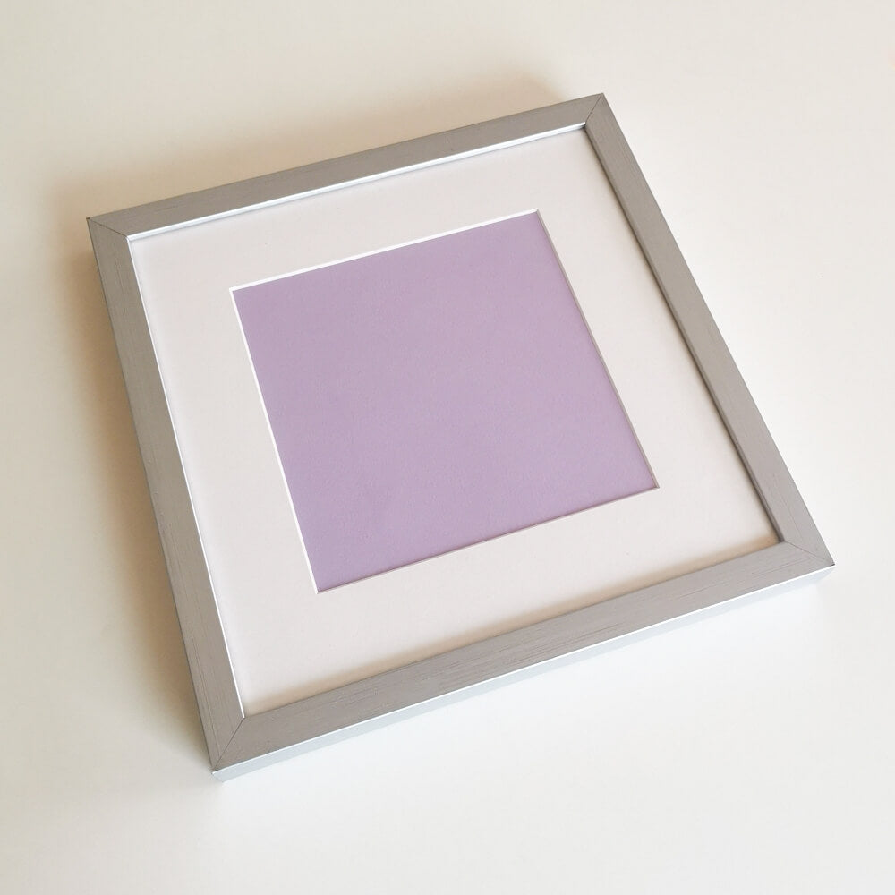 Silver wooden frame - Wide (20mm) - Custom size