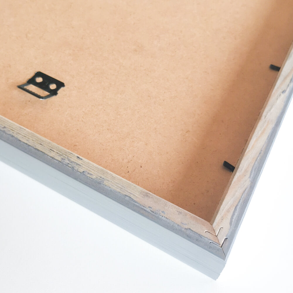 Silver wooden frame - Wide (20mm) - Custom size