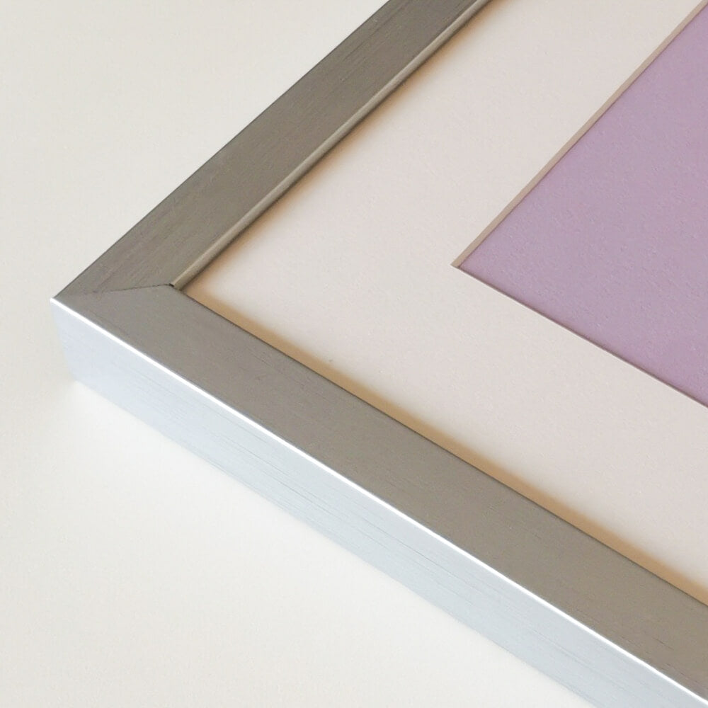 Silver wooden frame - Wide (20mm) - Custom size