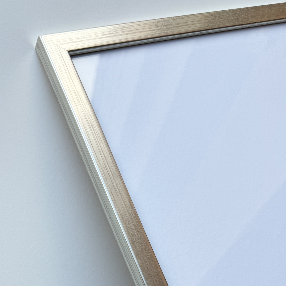 Silver wooden frame - Narrow (13 mm)
