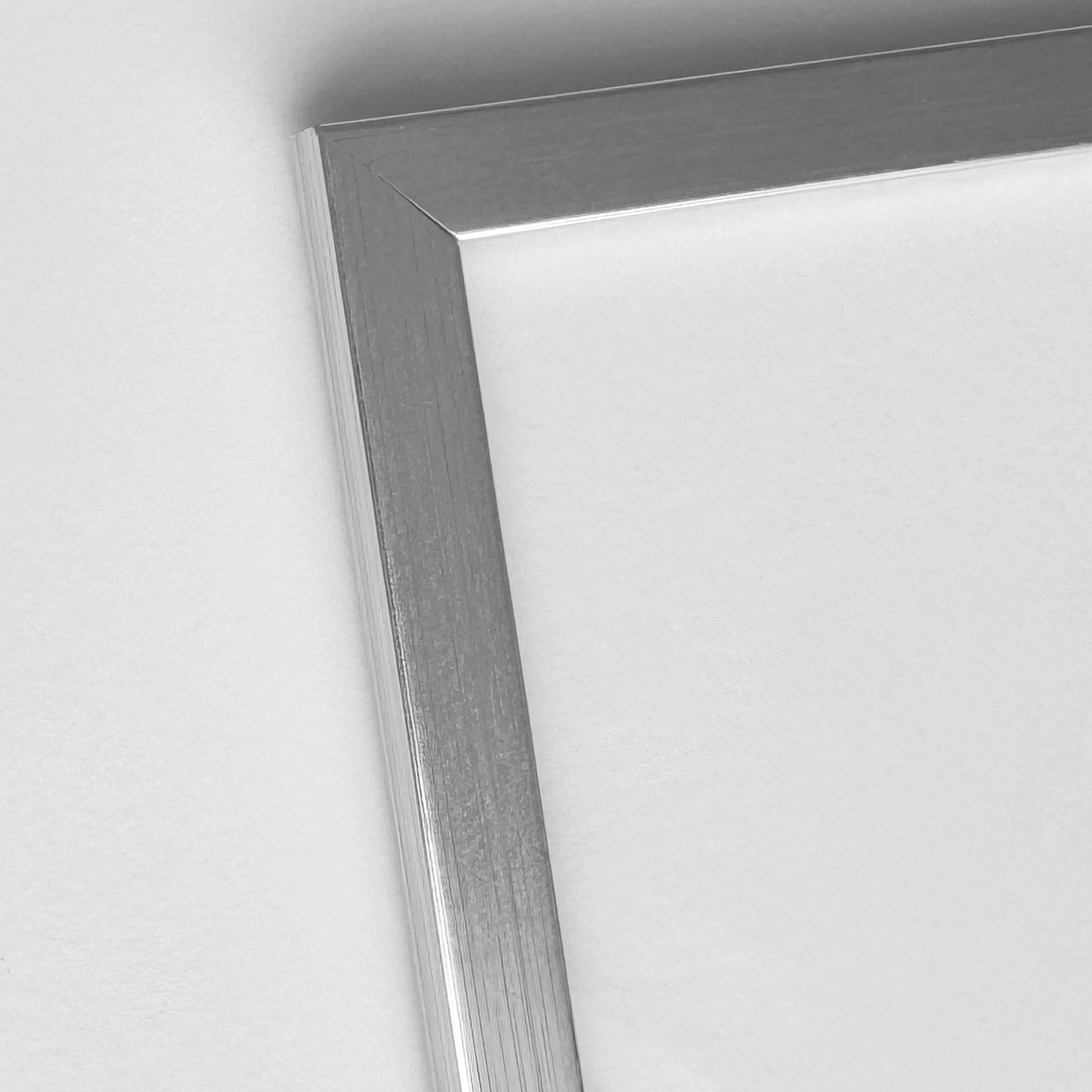 Silver wooden frame - Narrow (13 mm)