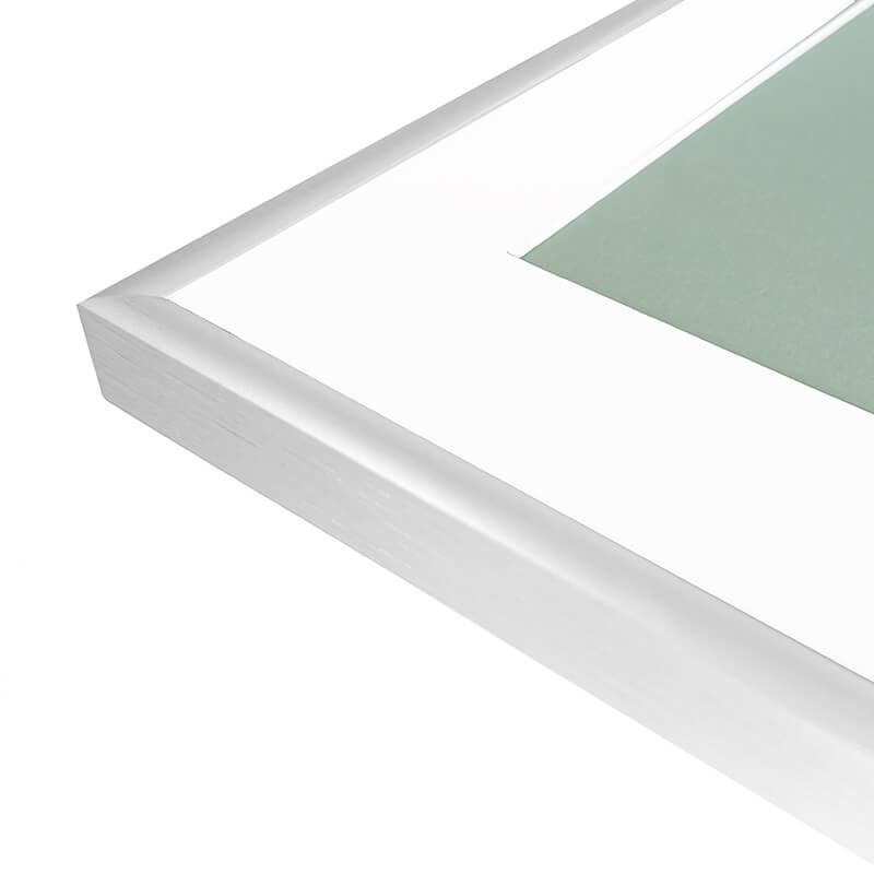 Matte silver aluminum frame - Narrow (9 mm) - 60x60 cm
