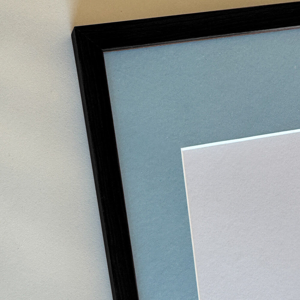 Black wooden frame - Narrow (10 mm) - 40×40 cm
