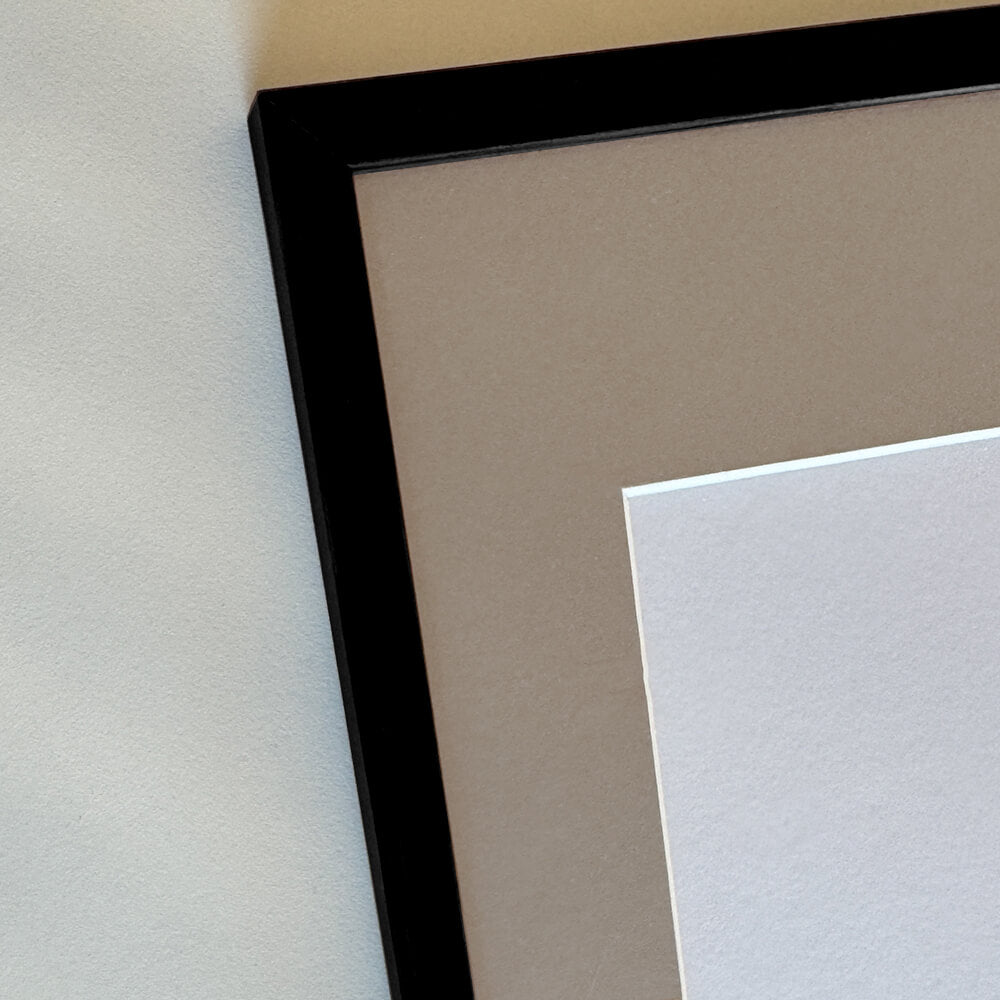 Black wooden frame - Narrow (10 mm) - 40×40 cm