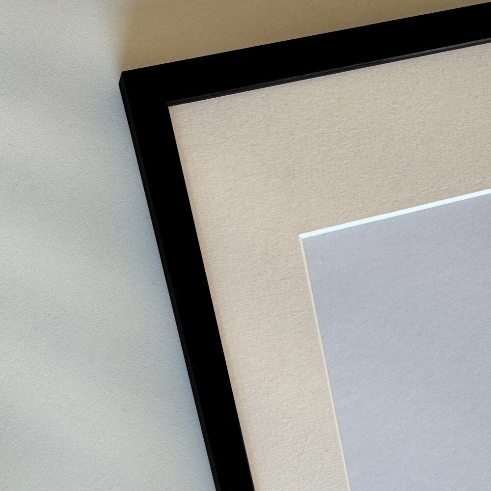 Black wooden frame - Narrow (10 mm) - 40×40 cm