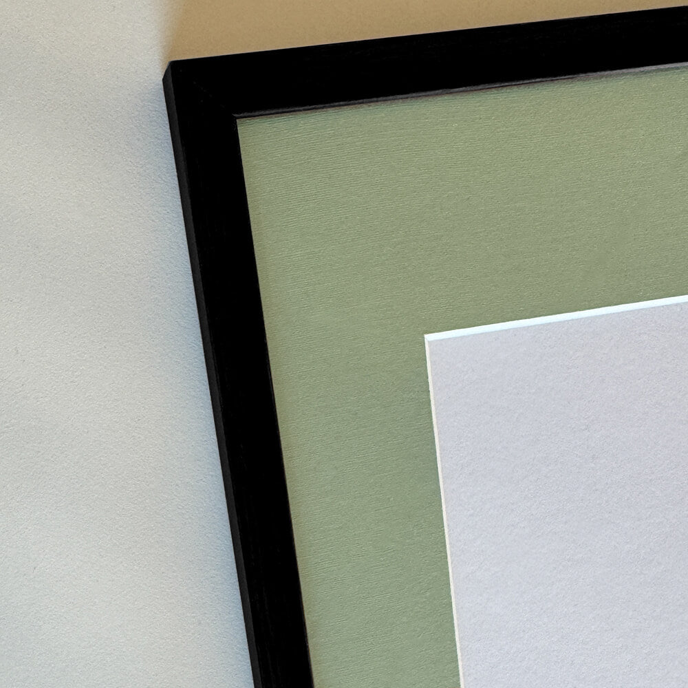 Black wooden frame - Narrow (10 mm) - 40×40 cm
