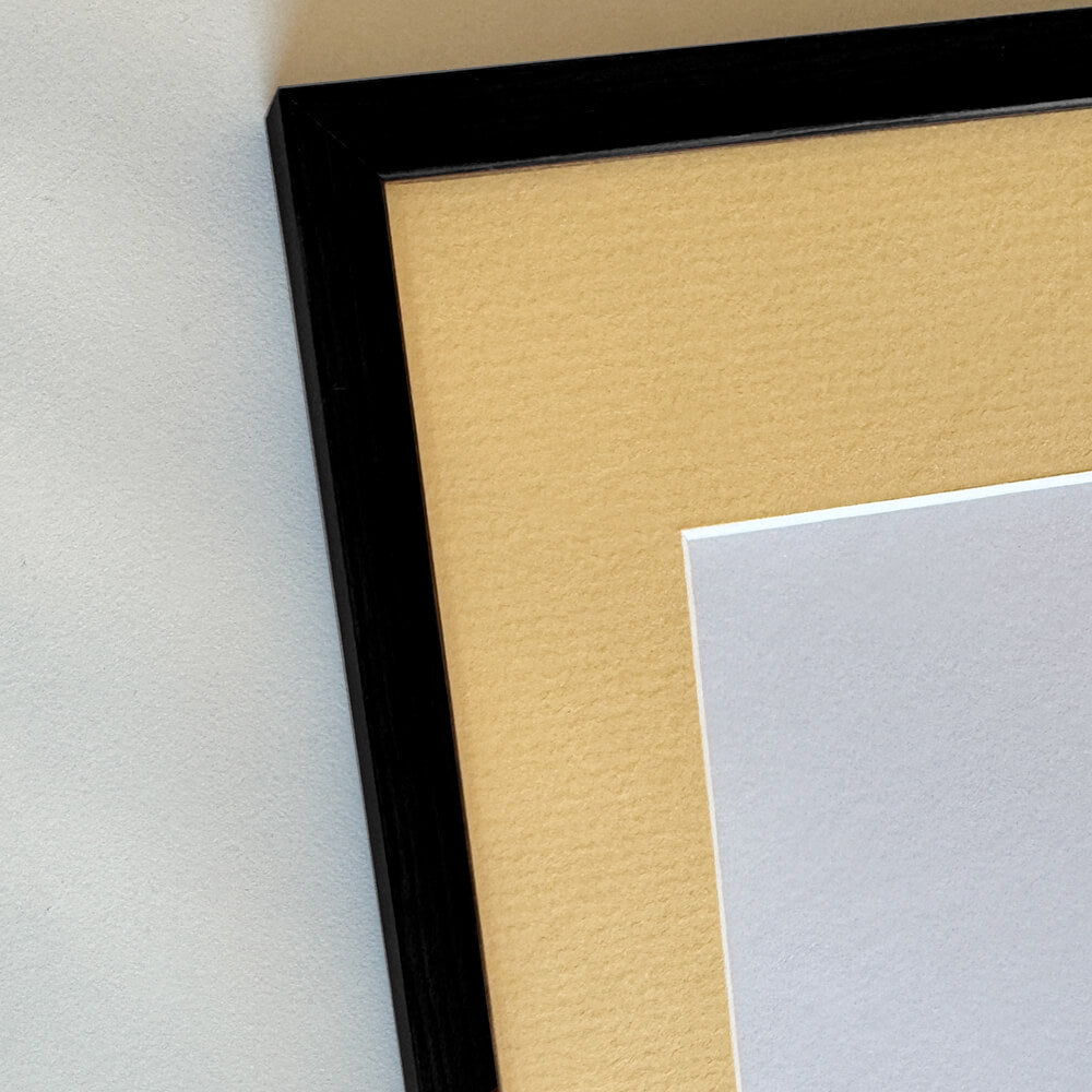 Black wooden frame - Narrow (10 mm) - 40×40 cm