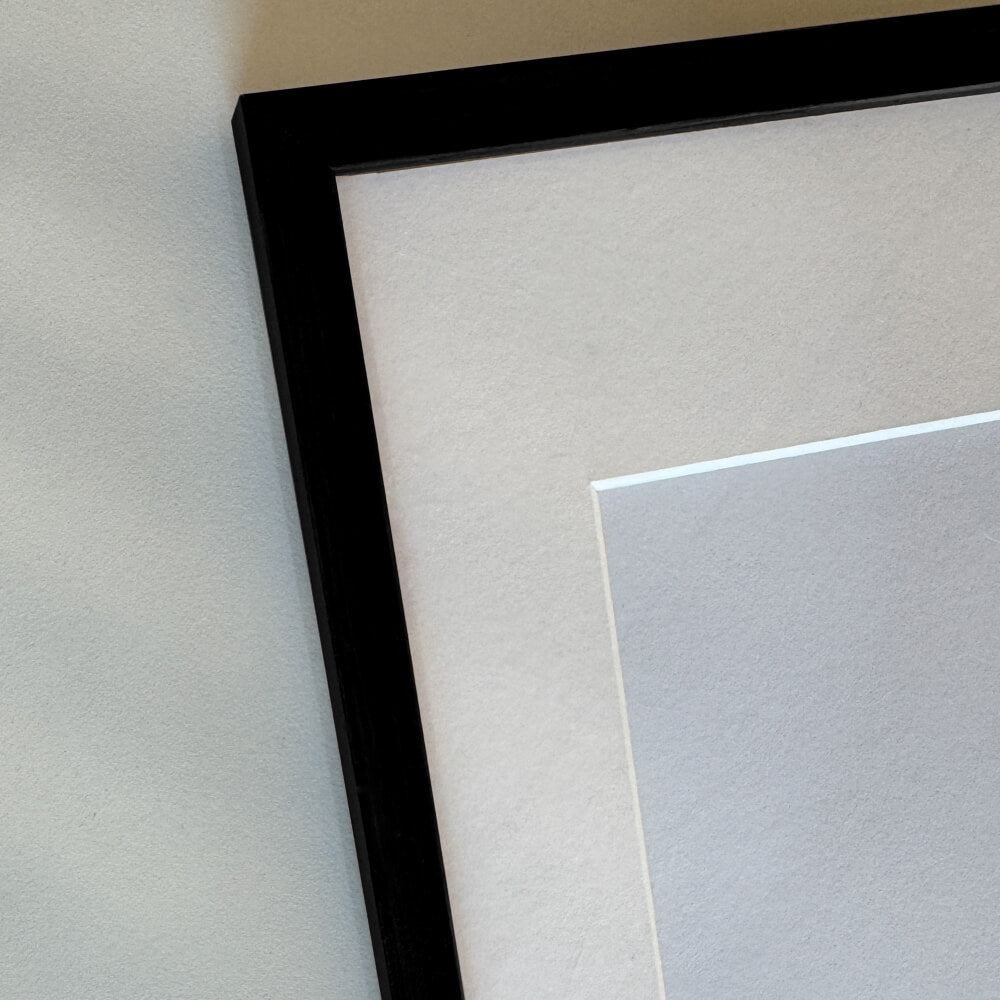 Black wooden frame - Narrow (10 mm) - 40×40 cm