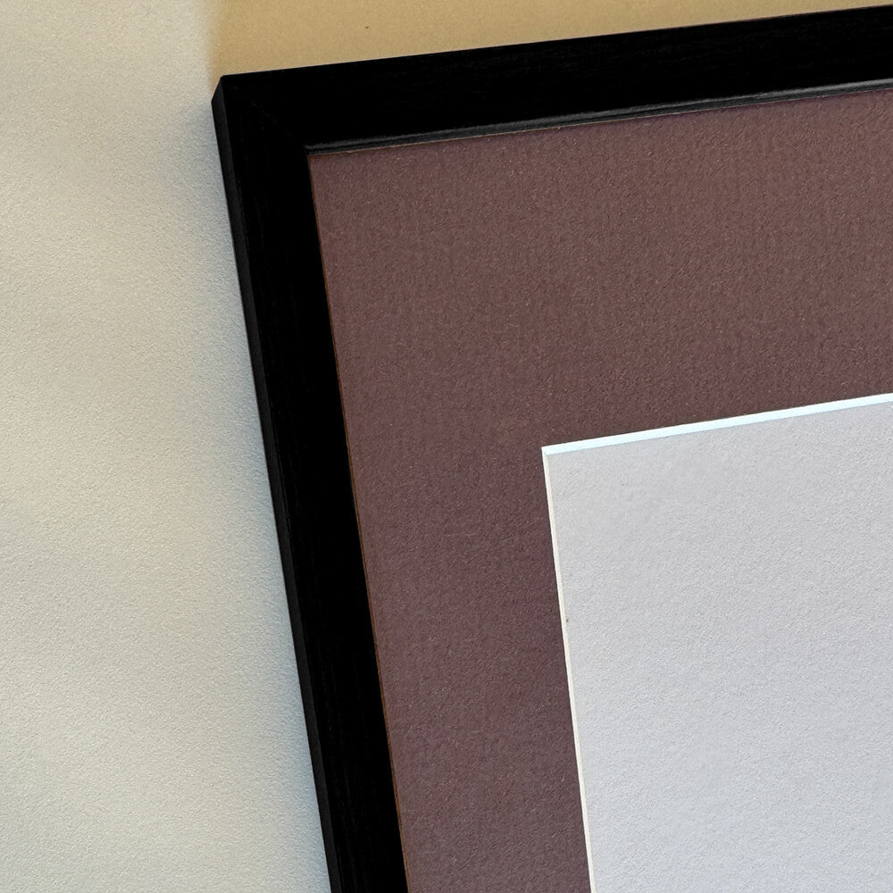 Black wooden frame - Narrow (10 mm) - 40×40 cm