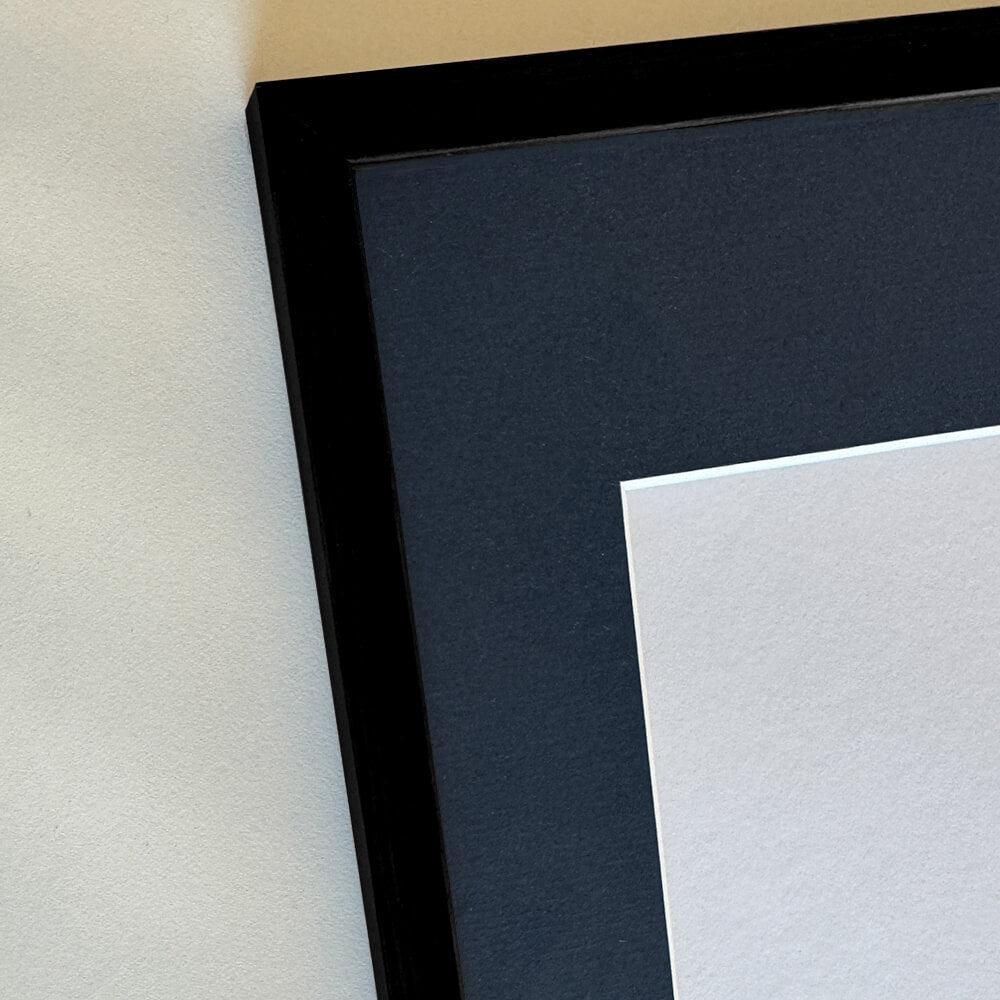 Black wooden frame - Narrow (10 mm) - 40×40 cm
