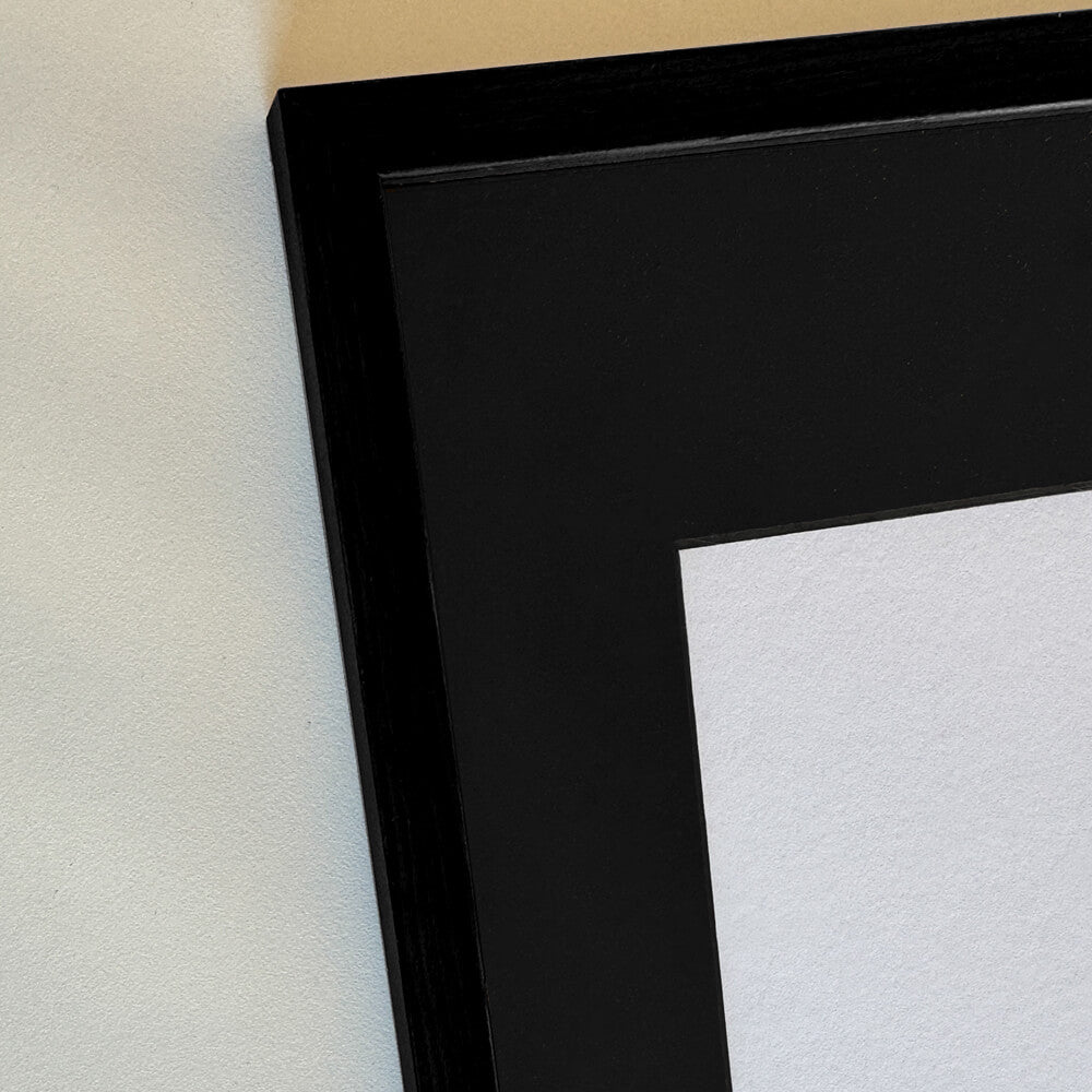 Black wooden frame - Narrow (10 mm) - 40×40 cm