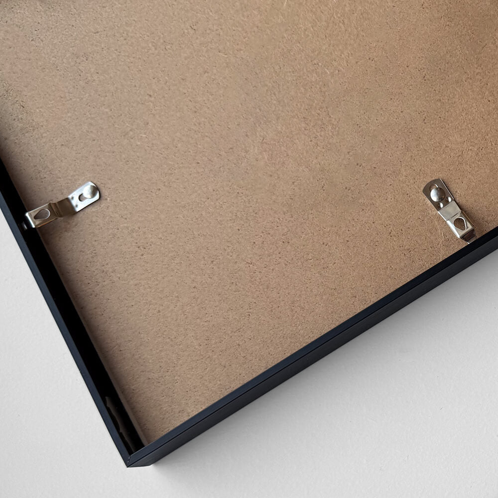 Black aluminum frame - Narrow (9 mm) - A1 (59.4x84.1 cm)
