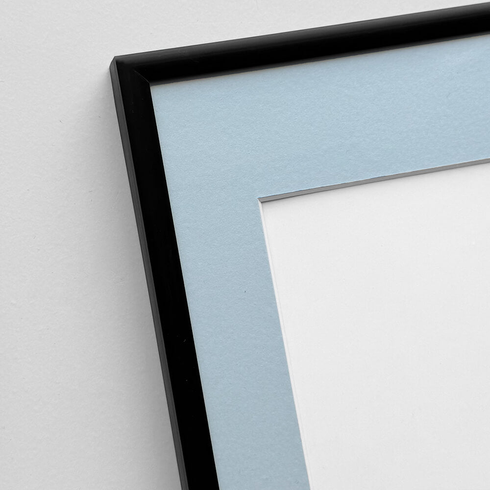 Black aluminum frame - Narrow (9 mm) - A1 (59.4x84.1 cm)