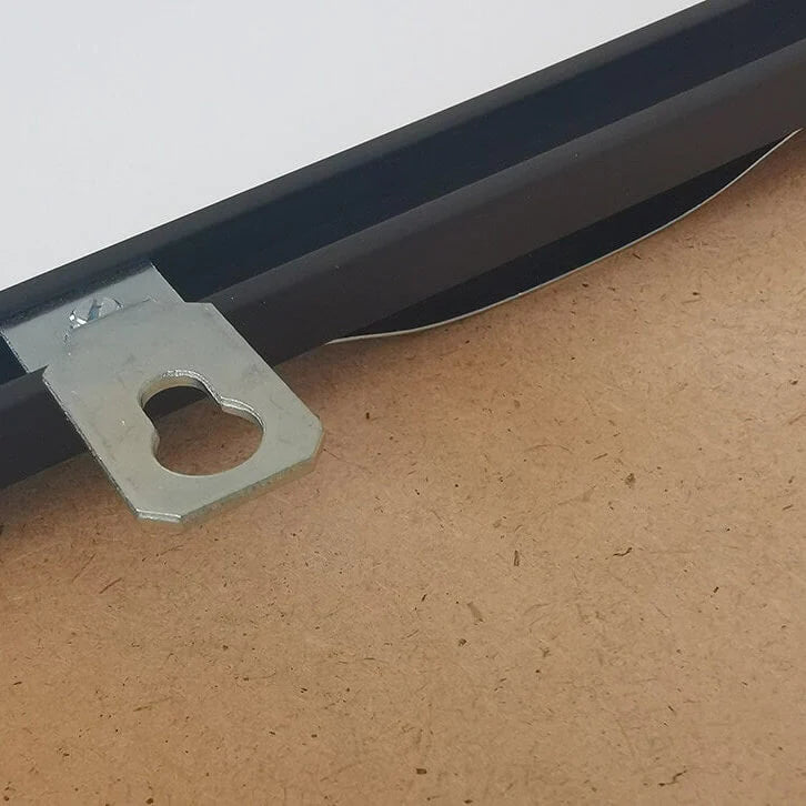 Black premium aluminum frame - Narrow (6 mm) - Custom Size